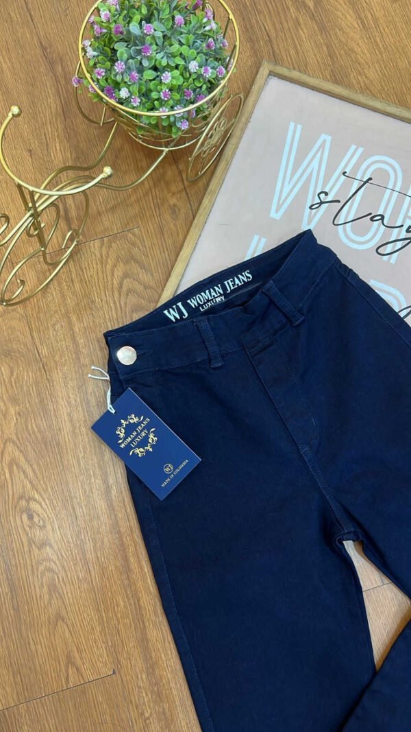 Jean Colombiano Velvet - Skinny Efecto Gamuza Azul Oscuro