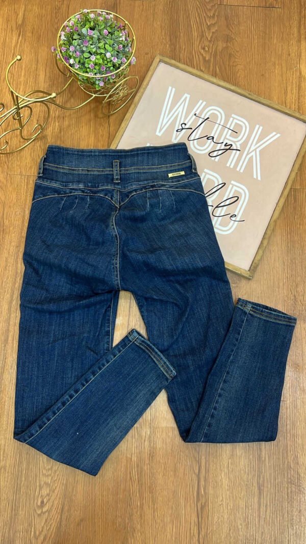Jean Colombiano Aura - Skinny Azul Verdoso