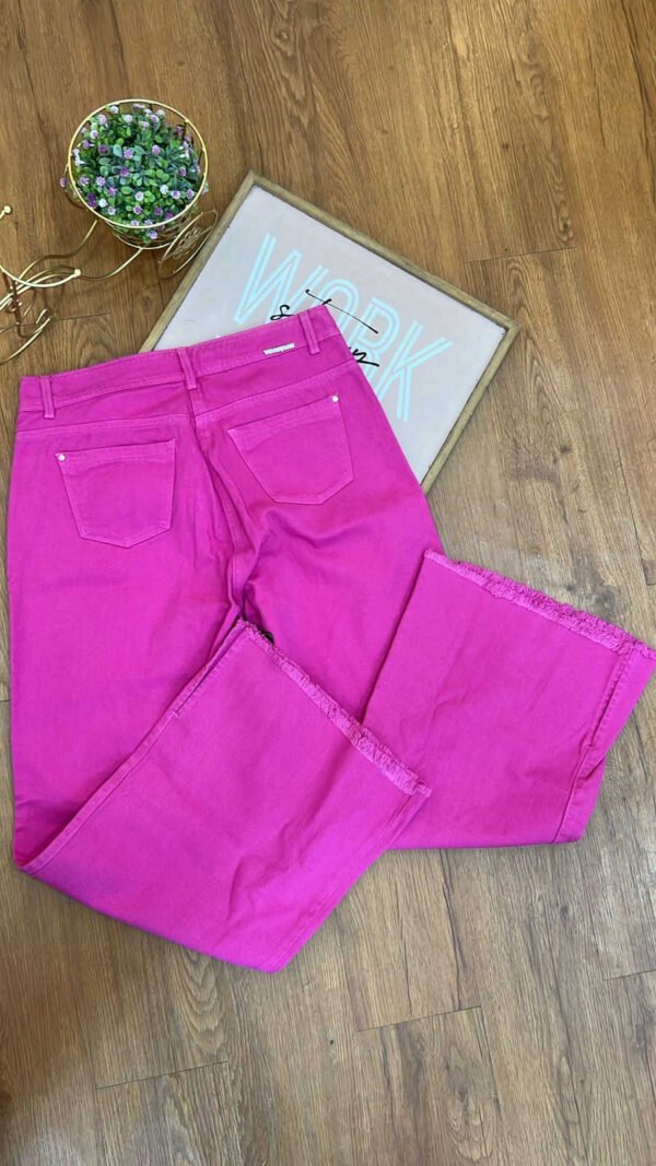 Jean Colombiano Vogue - Wide Leg Fucsia