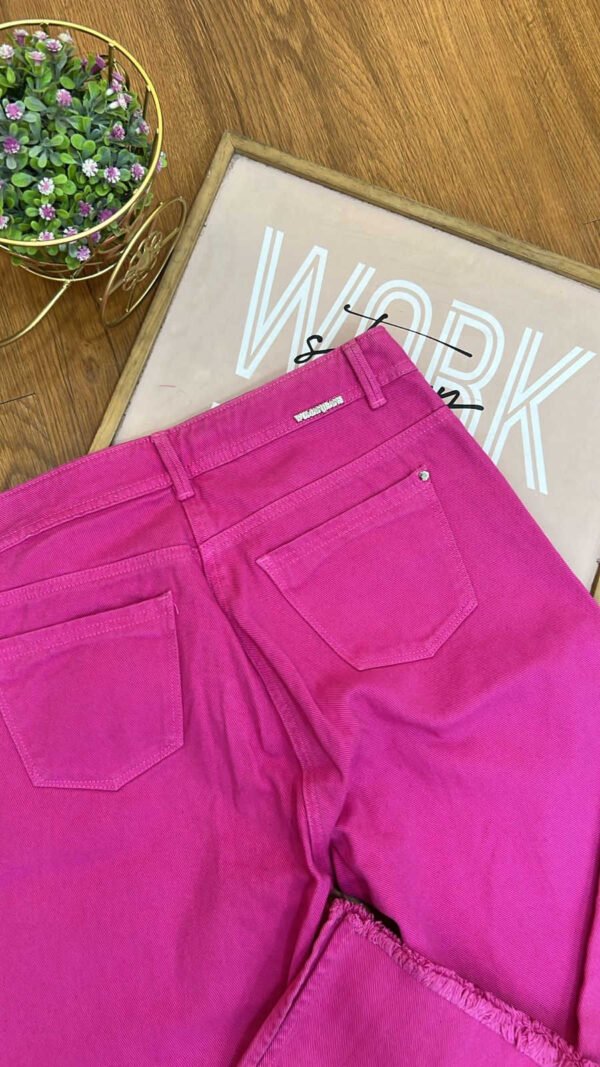 Jean Colombiano Vogue - Wide Leg Fucsia