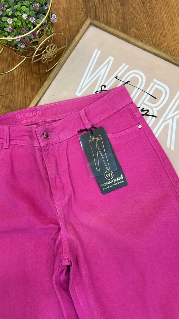 Jean Colombiano Vogue - Wide Leg Fucsia