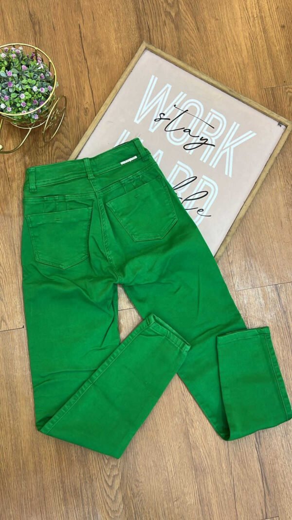 Jean Colombiano Sage - Skinny Verde Claro