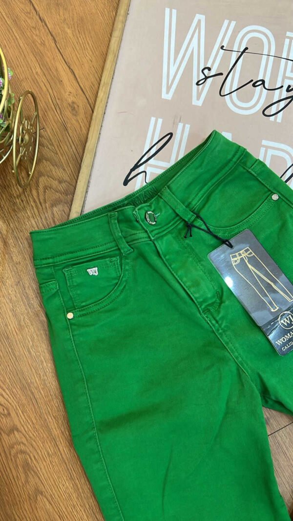 Jean Colombiano Sage - Skinny Verde Claro
