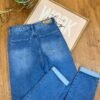 Jean-508-AZM (2) Jean Colombiano Rebel - Mom Fit Destroyed Azul Medio