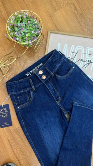 Jean Colombiano Silhouette - Skinny Azul Oscuro