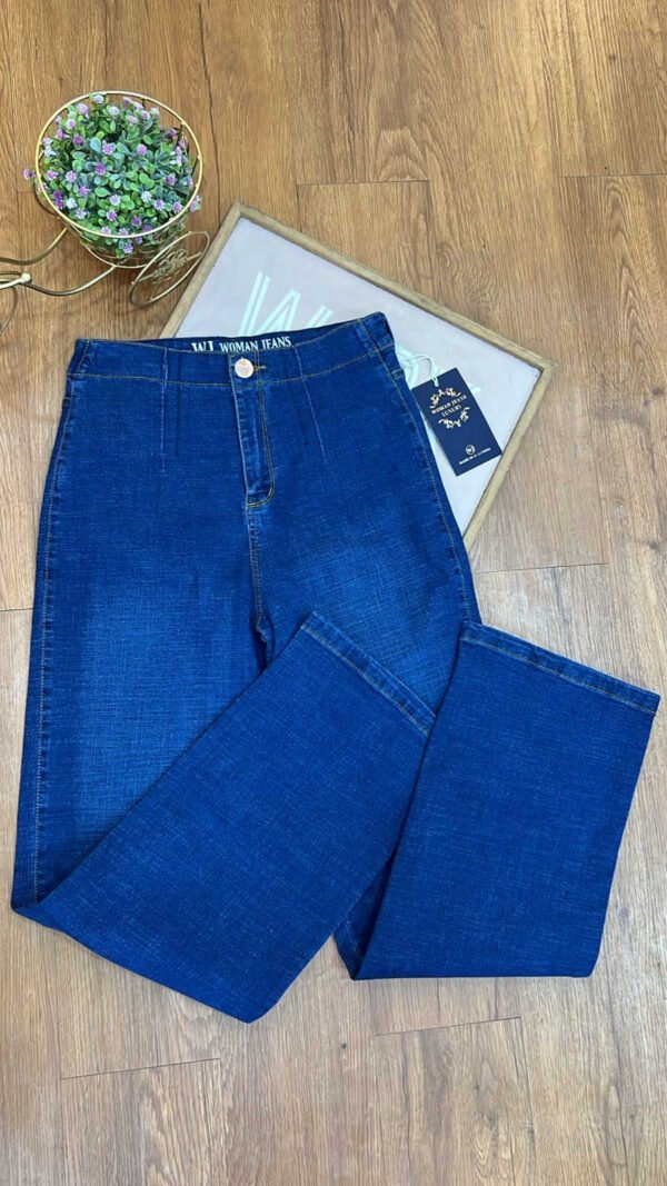 Jean Colombiano Essential - Bota Recta Azul Oscuro