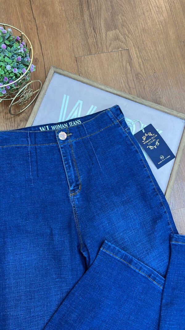 Jean Colombiano Essential - Bota Recta Azul Oscuro