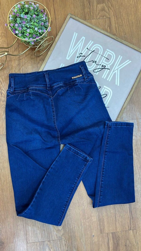 Jean Colombiano Silhouette - Skinny Azul Oscuro