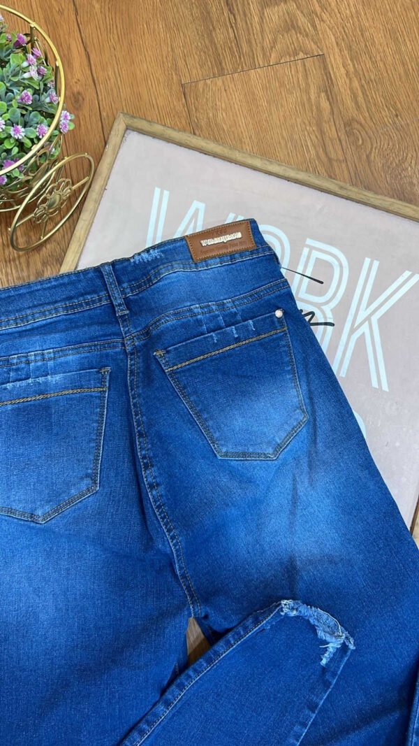 Jean Colombiano Sculpt - Skinny Azul Medio