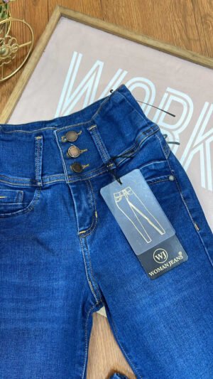 Jean Colombiano Sculpt - Skinny Azul Medio