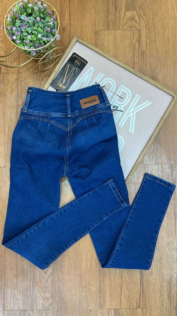 Jean Colombiano Sculpt - Skinny Azul Medio