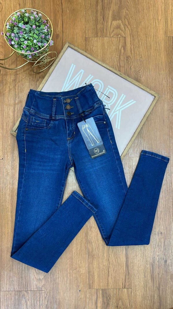 Jean Colombiano Sculpt - Skinny Azul Medio