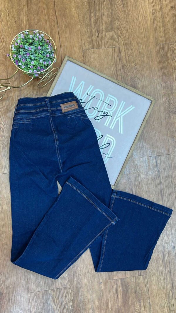 Jean Colombiano Contour - Flare Azul Oscuro