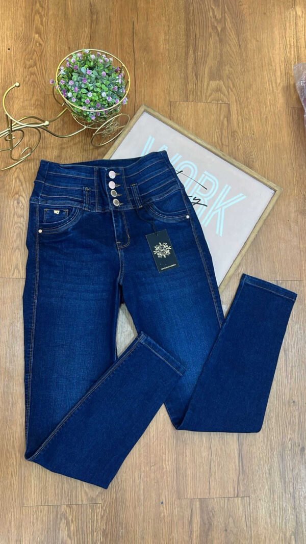Jean Colombiano Sculpt - Skinny Azul Oscuro