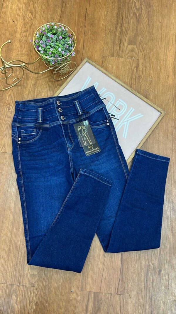 Jean Colombiano Contour - Skinny Azul Medio