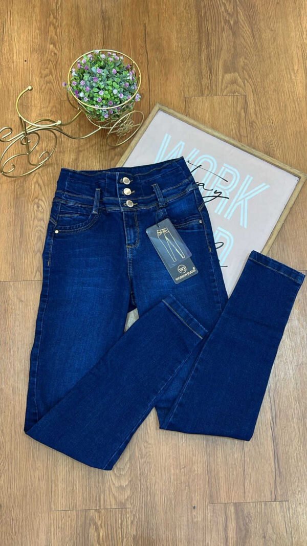 Jean Colombiano Contour - Skinny Azul Medio