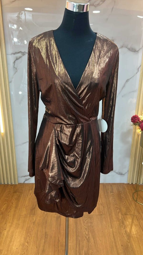 Vestido Lumière Dorado - Glamour Cóctel Elegante