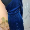 Vestido Azul Royale - Elegancia Cóctel One Shoulder Stretch