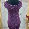 Vestido-CD20792-MOR (2) Vestido Aurora Drapé - Elegancia Cóctel Stretch
