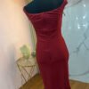 Vestido-D10988-CN-VIN (4) Vestido Bordeaux Élégance - Cóctel Off Shoulder Stretch
