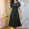 Vestido-D2652-AZO (1) Vestido Siena Polka Chic - Elegancia Casual Stretch