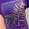 Camiseta Golden Muse - Casual Elegante con Manga Princesa