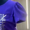 Camiseta Golden Muse - Casual Elegante con Manga Princesa