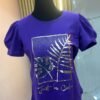 Camiseta Golden Muse - Casual Elegante con Manga Princesa