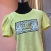Camiseta Iconic Zebra - Casual Elegante con Manga Princesa y Pedrería