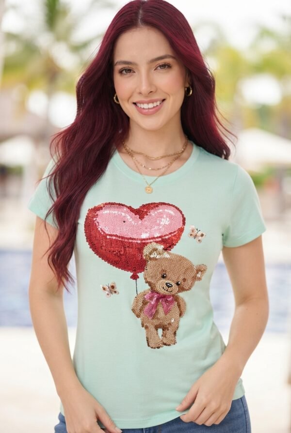 Camiseta Teddy Mint - Slim Fit