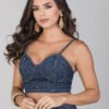 Crop Top Nova Denim – Slim Fit
