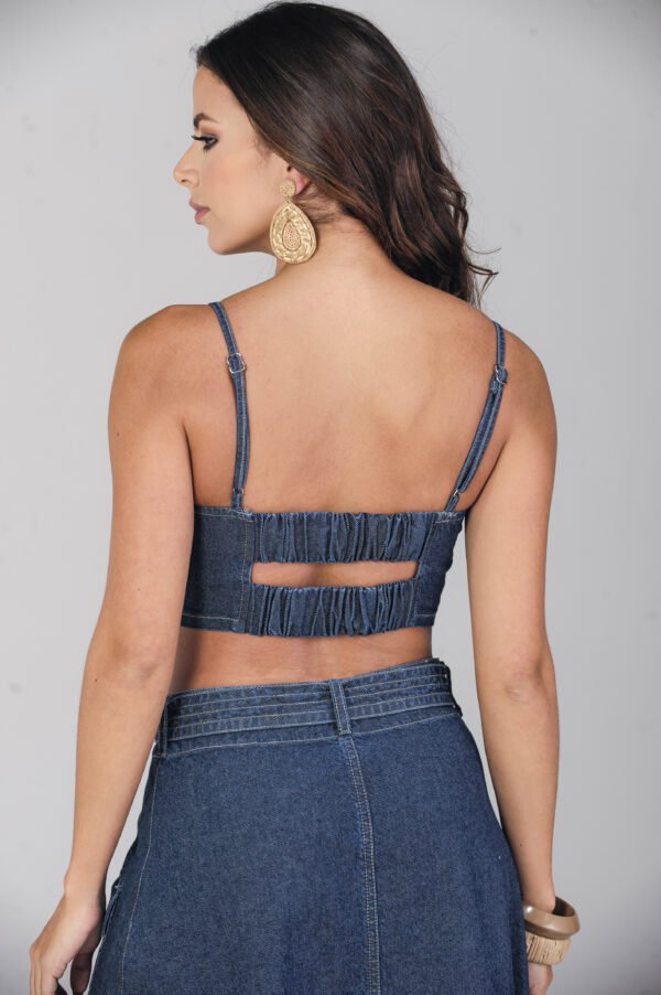 Crop Top Nova Denim – Slim Fit