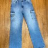 Colección Urban Muse – Jean Colombiano Cargo Azul Claro Regular Fit