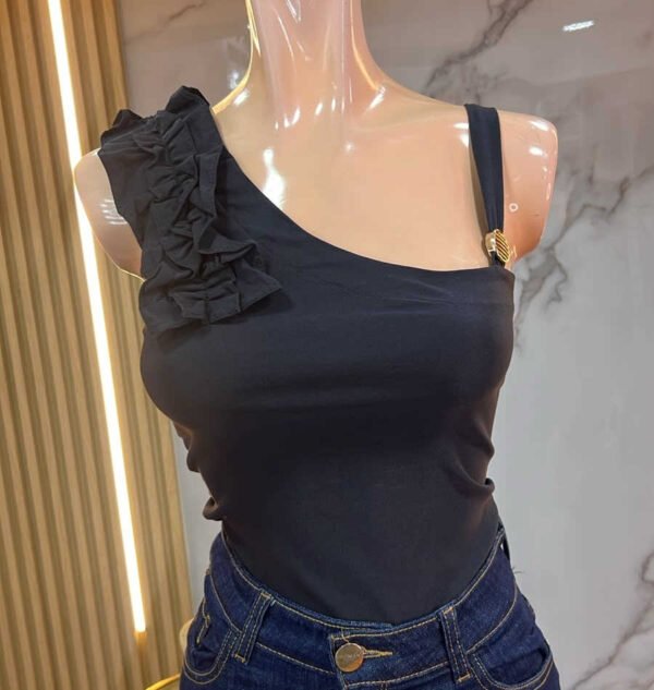 Blusa Golden Asymmetry - Slim Fit