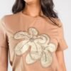 Camiseta Mocha Bloom - Slim Fit