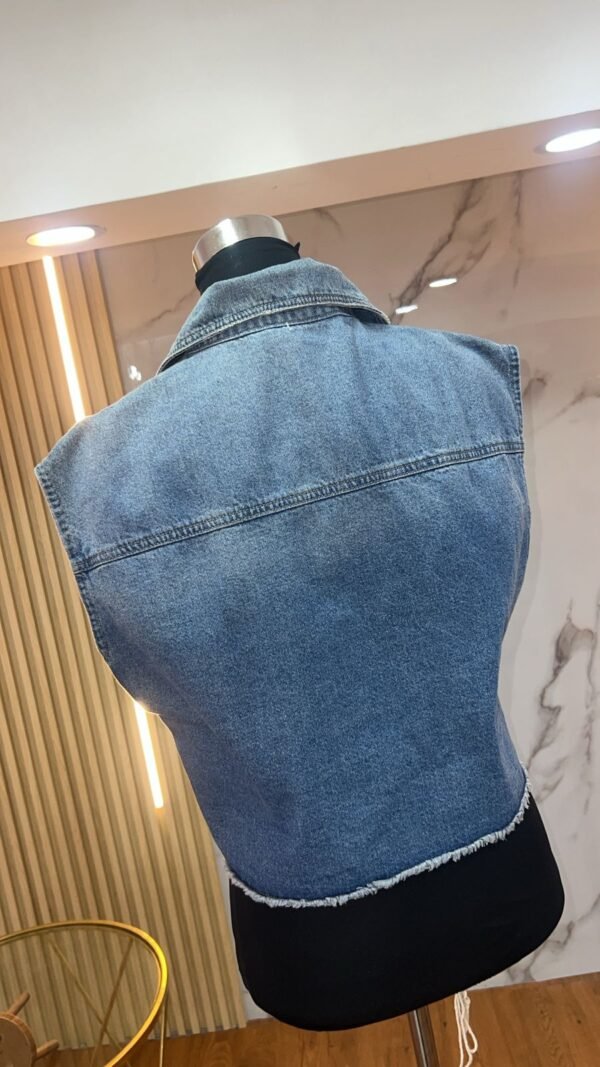 Chaleco Denim Urban Cargo - Regular Fit
