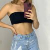 Short Denim Glam - Sexy Destroyer