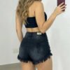 Short Denim Noir Glam - Sexy Destroyer