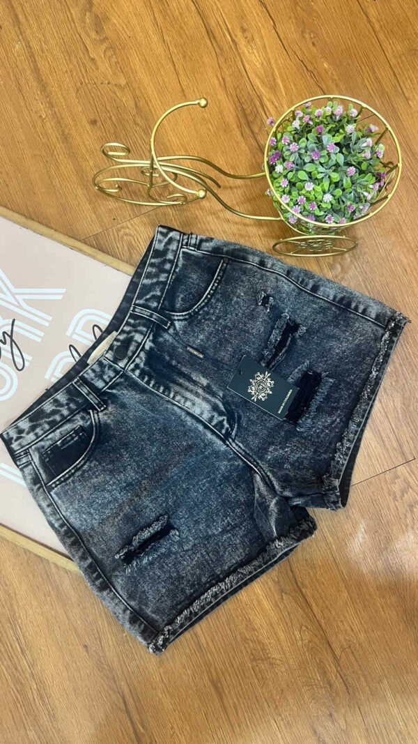 Short Denim Urban Grey - Slim Fit