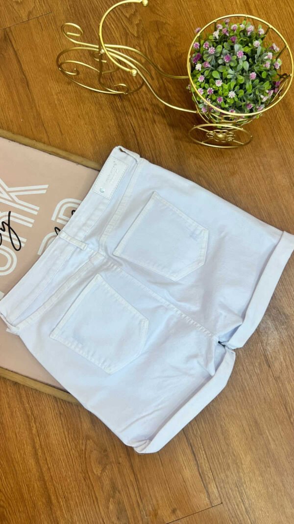 Short White Rebel - Slim Fit